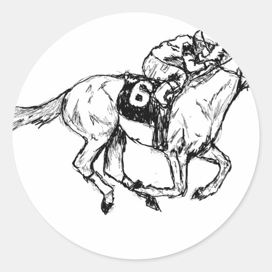 Derby Me Kentucky Ronde Sticker (Voorkant)