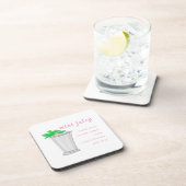 Derby Mint Julep Bar Recept Bier Onderzetter (Rechterzijde)