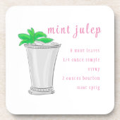 Derby Mint Julep Bar Recept Bier Onderzetter (Voorkant)