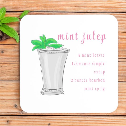 Derby Mint Julep Bar Recept Bier Onderzetter
