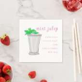 Derby Mint Julep Bar Recept Servet (Insitu)