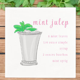Derby Mint Julep Bar Recept Servet