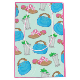 Derby Mint Julep Bermuda Bag Purse Sandalen Preppy Medium Cadeauzakje