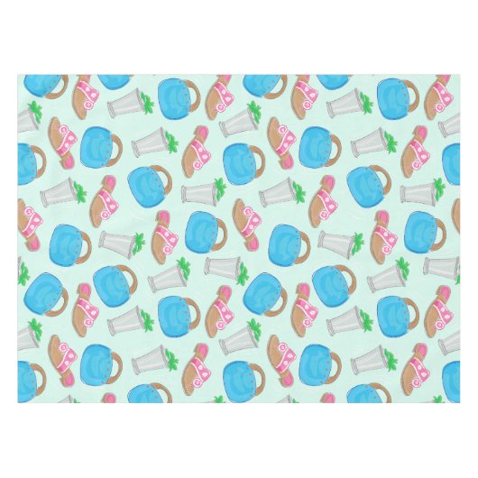 Derby Mint Julep Bermuda Bag Sandalen Tafelkleed (Voorkant (Horizontaal))
