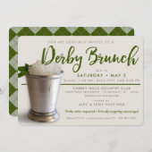 Derby | Mint Julep | Partij Brunch Kaart (Voorkant / Achterkant)