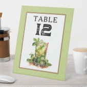 Derby Mint Julep Table Number Reclamebord Met Voetstuk (Insitu)