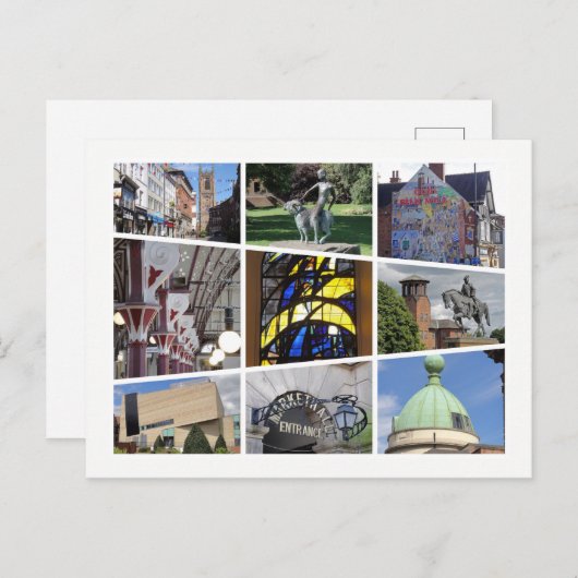 Derby multi-afbeelding briefkaart (Voorkant / Achterkant)