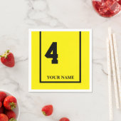 Derby Paard Race Geel 4 Aangepaste Papier Servet (Insitu)