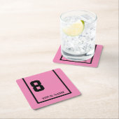 Derby Paard Race Roze 8 Gepersonaliseerd Kartonnen Onderzetters (Insitu)