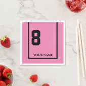 Derby Paard Race Roze 8 Gepersonaliseerd Servet (Insitu)