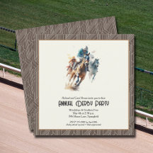Derby Paarden en Jockeys Brown Party