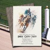 Derby Paarden en Jockeys Party Kaart