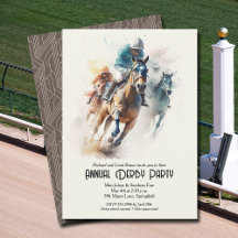 Derby Paarden en Jockeys Party