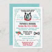 Derby paardenrace Baby Shower uitnodiging (Voorkant / Achterkant)