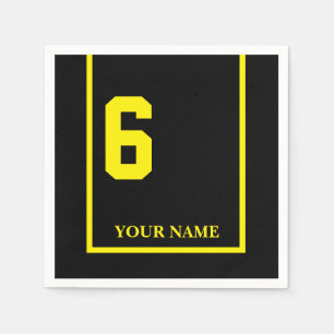 Derby Paardenrace Zwart 6 Gepersonaliseerd Papier Servet
