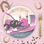 Derby Party Art Deco Papieren Bordje