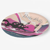 Derby Party Art Deco Papieren Bordje (Gekanteld)