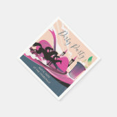 Derby Party Art Deco Servet (Hoek)