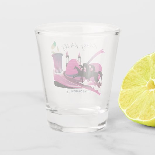 Derby Party Art Deco Shot Glas (Achterkant)