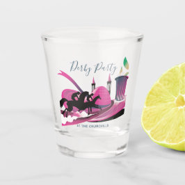Derby Party Art Deco Shot Glas