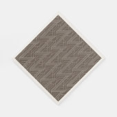 Derby Party Bruin en Ivoor Servet (Hoek)