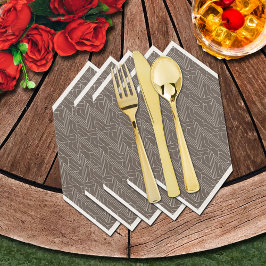 Derby Party Bruin en Ivoor Servet