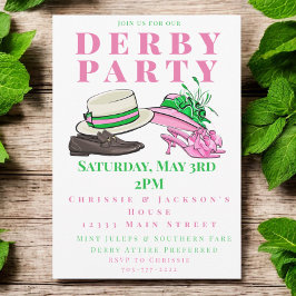 Derby Party Fancy Petten Schoenen Mode Preppy Kaart