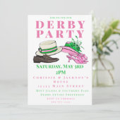 Derby Party Fancy Petten Schoenen Mode Preppy Kaart (Staand voorkant)