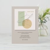 Derby Party handgetekende Woman Invitation Kaart (Staand voorkant)