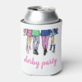 Derby Party Horse Racing Mode Preppy Custom Blikjeskoeler (Blikje Voorkant)
