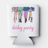 Derby Party Horse Racing Mode Preppy Custom Blikjeskoeler (Achterkant)
