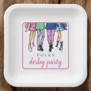 Derby Party Horse Racing Mode Preppy Custom Papieren Bordje