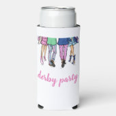 Derby Party Horse Racing Mode Preppy Custom Seltzer Blikjeskoeler (Seltzer Voorkant)