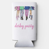 Derby Party Horse Racing Mode Preppy Custom Seltzer Blikjeskoeler (Achterkant)