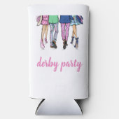 Derby Party Horse Racing Mode Preppy Custom Seltzer Blikjeskoeler (Voorkant)