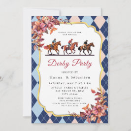 Derby Party Invitation Kaart