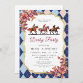 Derby Party Invitation Kaart (Voorkant / Achterkant)