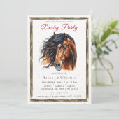 Derby Party Invitation Kaart (Staand voorkant)