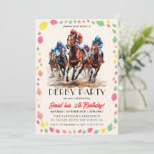 Derby party kaart (Staand voorkant)