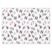 Derby Party Kleding Mint Julep Hoefijzer Tafelkleed (Voorkant (Horizontaal))