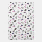 Derby Party Kleding Mint Julep Hoefijzer Theedoek (Verticaal)