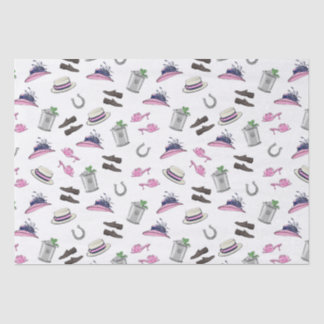 Derby Party Kleding Mint Julep Hoefijzer Tissuepapier