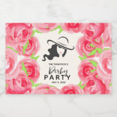 Derby Party Mini Likeurfles Etiket (Enkel label)
