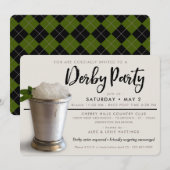 Derby Party | Mint Julep Kaart (Voorkant / Achterkant)