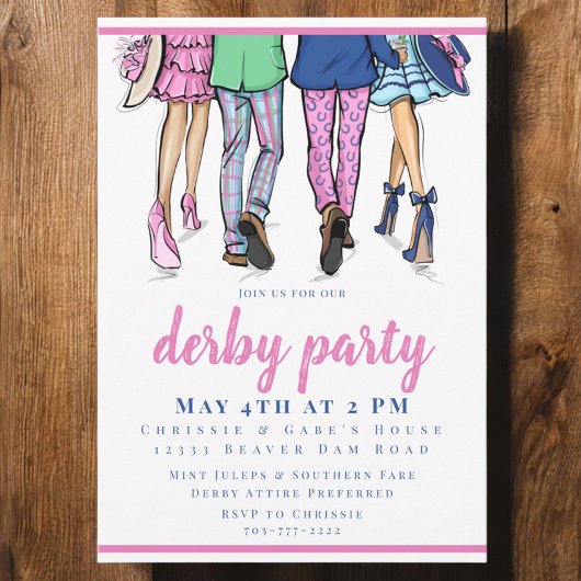 Derby Party Mode Preppy Horse Racing Kaart