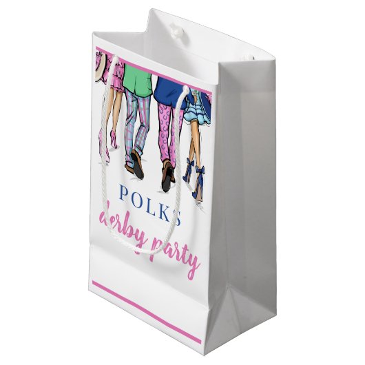Derby Party Mode Preppy Horse Racing Klein Cadeauzakje (Voorkant Gekanteld)