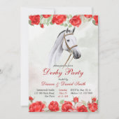 Derby party, paard, elegante ruiterpartij kaart (Voorkant)