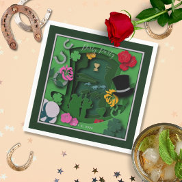 Derby Party Papieruitsnijdeffect Servet