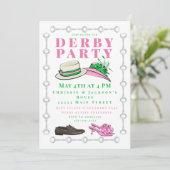 Derby Party Pet Schoenen Mode Preppy Kaart (Staand voorkant)