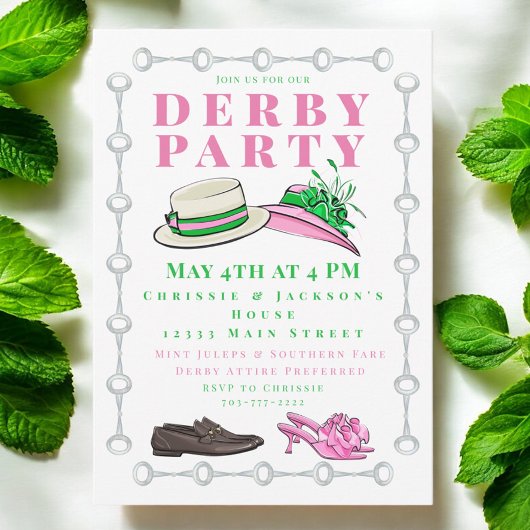 Derby Party Pet Schoenen Mode Preppy Kaart